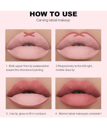 Shop 6 Matte Liquid Lipsticks & Matching Lip Liner Kit - Waterproof Long-Lasting Makeup Gift for Women & Girls - Buy Online on GoSupps.com