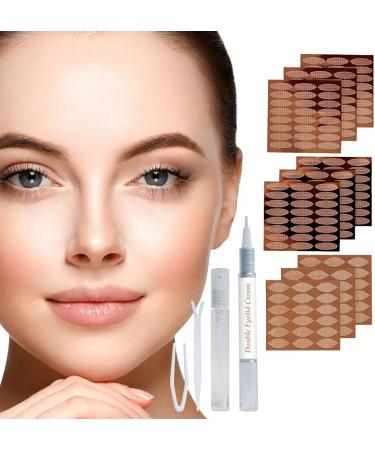 Hooded Eyelid Lifter Strips - Natural Eyelid Stickers for Hooded Eyes Invisible - Waterproof Droopy Eyelid Lifter Eye Tape for Dramatic Lift Heavy Saggy Uneven Mono Eyelids Pochy - Buy Online on GoSupps.com