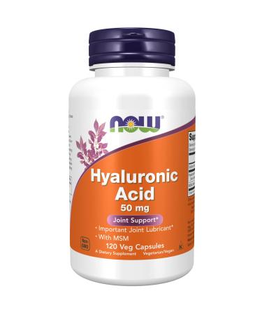Now Foods Hyaluronic Acid with MSM 120 Veg Capsules