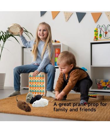 Emottle 4PCS Moving Mouse Toys Cute Clockwork Mouse Toys Wind Up Racing Mice Interactive Cat Toy Automatic Moving Mouse Toy For Pet Cat Indoor Kitten Playing Cat Enrichment Toy - Buy Online on GoSupps.com