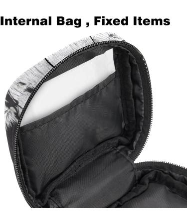 Menstrual Pad Bag with Zipper - Farmhouse Cow Head Tampons & Napkin Pouch for Women & Girls | Eco-Friendly Stylish Storage - Buy Online on GoSupps.com