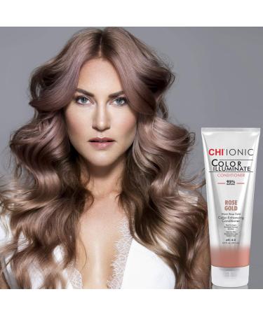 CHI Ionic Color Illuminate Conditioner - Rose Gold 8.5 oz | 95% Natural, Sulfate, Paraben & Gluten Free - Buy Online on GoSupps.com