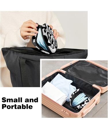 Black Gray Camouflage Menstrual Cup Storage Bag with Zipper | Sanitary Napkin Pouch for Women and Teens - Buy Online on GoSupps.com