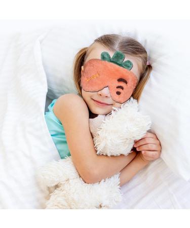 Ulife Mall Carrot Sleep Mask for Kids | Soft Plush Eye Cover for Girls & Boys | Funny Novelty Eye Mask for Night Sleeping & Meditation - Buy Online on GoSupps.com