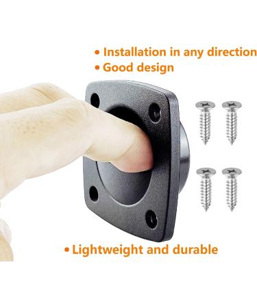 LEQMG Black Nylon Flush Pull Recessed Sliding Door Handle - Set of 4 | Boat Cabin Accessories - Buy Online on GoSupps.com
