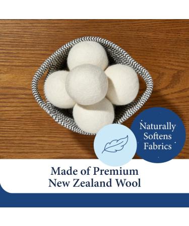 Cosy House Collection Wool Dryer Balls 3-Pack - Eco-Friendly Fabric Softener - Reusable & Long Lasting - Softens Clothes Naturally - Saves Time & Energy - White - Buy Online on GoSupps.com