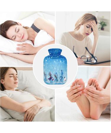 Snowmen Standing Christmas Hot Water Bottle 2L - Pain Relief & Warmth for Adults | Perfect Bed & Foot Warmer - Buy Online on GoSupps.com