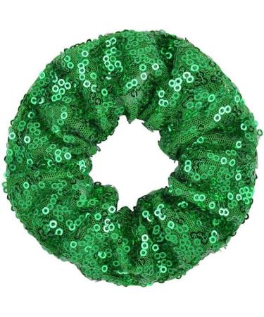 ZOONAI Women Teen Girls Sequins Satin Scrunchies Hair Accessories Elastic Sparkly Hair Ponytail Holder Hair Tie - Set of 2 (Gold) - Buy Online on GoSupps.com