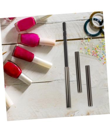 Housoutil 6pcs Nail Pen Cap Pens Multicolor Metal Trim Manicure Pen Caps Nail Art Supply Lightweight Brush Set As Shown 8x0.8x0.8cm - Buy Online on GoSupps.com