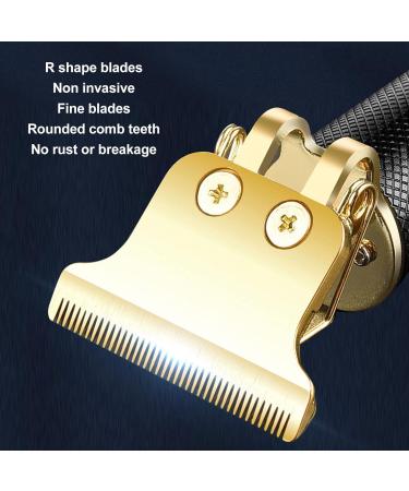 Premium Gold Hair Clippers for Men | Cordless T Blade Trimmer & Beard Cutting Kit - Zero Gapped Rechargeable - Buy Online on GoSupps.com