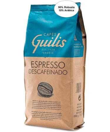CAFES GUILIS FROM 1928 AMANDES DEL CAFE Decaffeinated Coffee Beans Intense Natural Blend 1 Kg - Buy Online on GoSupps.com
