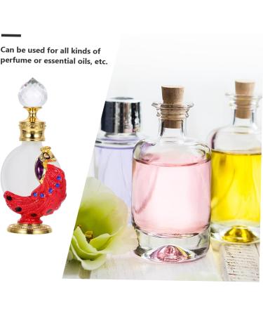 SOESFOUFU 1pc Peacock Essential Oil Bottle Liquid Bottle Perfume Dropper Bottle Glass Perfume Bottle Women Perfume Bottle Liquid Holder Liquid Dispenser Glass Empty Holder 3.1x10.5cm Red - Buy Online on GoSupps.com