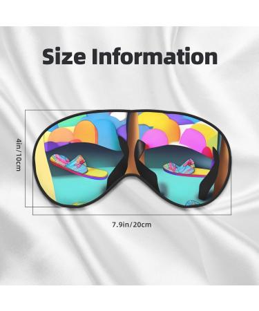 Funny Flip Flops Slippers & Soft Sleep Eye Masks for Travel - Unique Art Sandals for Men & Women - Buy Online on GoSupps.com