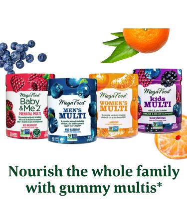 Shop MegaFood Men's Multi Wild Blueberry Gummies - 60 Count for Optimal Health - Buy Online on GoSupps.com
