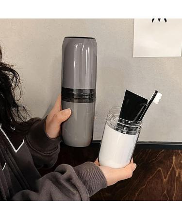 Portable Toothbrush Holder Case - Disassemble into 4 Cups for Travel Camping & Business Trips - Essential Travel Accessories 3x8.7 Inch - Buy Online on GoSupps.com