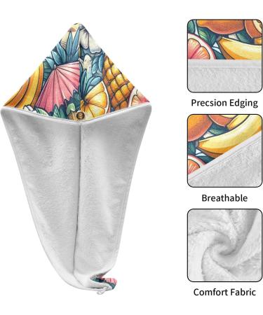 View Hair Towel 2 Pack | Super Absorbent Quick Dry Hair Turbans for Women & Girls - Buy Online on GoSupps.com