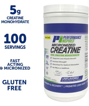 Buy Performance Inspired Nutrition Unflavored Micronized Creatine 1.1 Oz - Enhance Workout & Boost Performance - Free International Shipping - Buy Online on GoSupps.com
