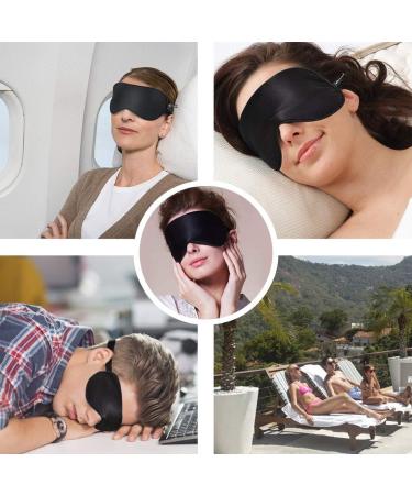 Shop Lulusilk 100% Silk Adjustable Sleep Mask - Premium Eye Mask for Men & Women - Black - Buy Online on GoSupps.com