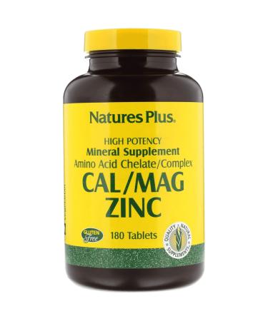 Nature's Plus Cal/Mag Zinc 180 Tablets