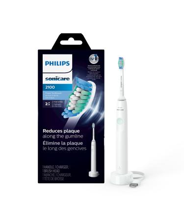 Philips Sonicare 2100 Power Toothbrush, Rechargeable Electric Toothbrush, White Mint, HX3661/04 New 2100