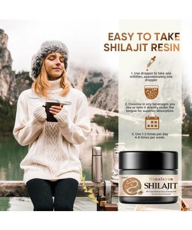 Pure Himalayan Organic Shilajit Resin 60ml - Potent Liquid Drops with 85 Trace Minerals - Buy Online on GoSupps.com
