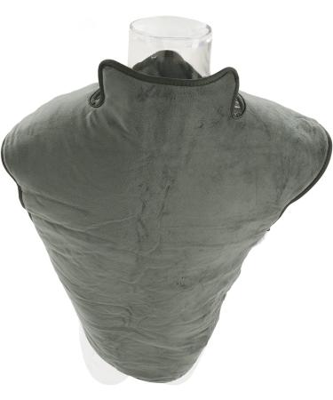 Kosdfoge Ergonomic Back Heating Pillow - Dark Gray Soft Plush 6 Temperature Settings Washable Free-Handed Design (220V European Standard) - Buy Online on GoSupps.com