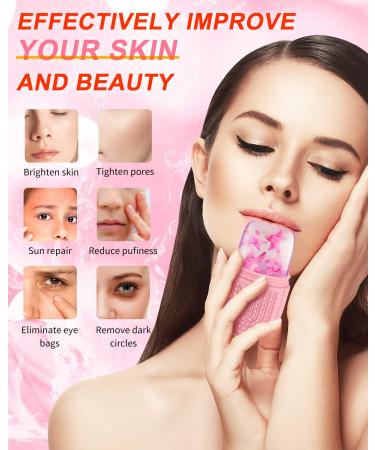 MYSEXY Pink Ice Roller for Face & Eye Beauty - Puffiness Relief, Skin Massage & Pore Shrinkage | Facial Ice Rollers Mold for Fine Lines Removal - Skin Care Tool for Brightening & Lubricating - Buy Online on GoSupps.com