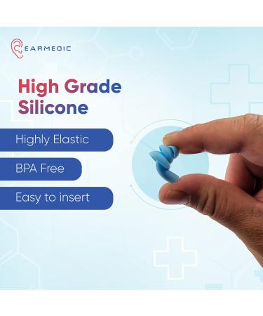 Reusable Silicone Ear Plugs for Sleep, Noise Cancelling - Ideal for Sleeping, Studying, Working, or Swimming - Buy Online on GoSupps.com
