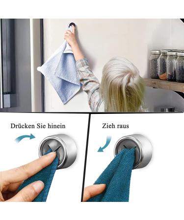 Shop Aot 2x Razor Bracket Shower - Black & Silver Towel Holder | Multi-Purpose Stainless Steel Self-Adhesive Hooks for Bathroom & Kitchen - No Drilling Required - Buy Online on GoSupps.com