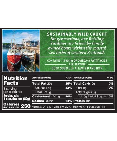 Crown Prince Two Layer Brisling Sardines in Extra Virgin Olive Oil 3.75-Ounce Cans (Pack of 12) Extra Virgin Olive Oil Two Layer - Buy Online on GoSupps.com
