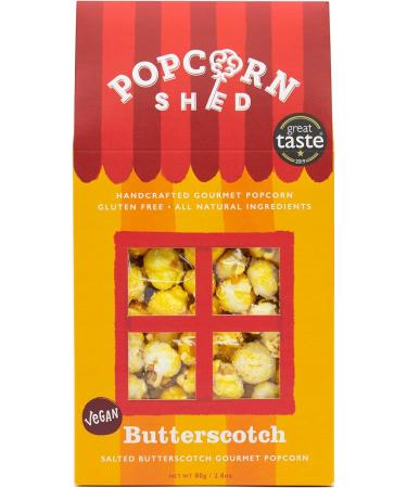 Popcorn Shed Butterscotch Gourmet Popcorn Gift Box - Gluten Free & Vegetarian Snack - 80g (Pack of 1) - Buy Online on GoSupps.com