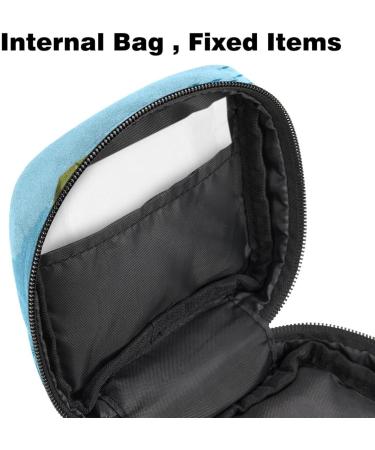 Portable Women's Binding-Up Bags | Menstrual Cup & Tampon Bags for Teens | Underwater Blue Turtle Design - Buy Online on GoSupps.com
