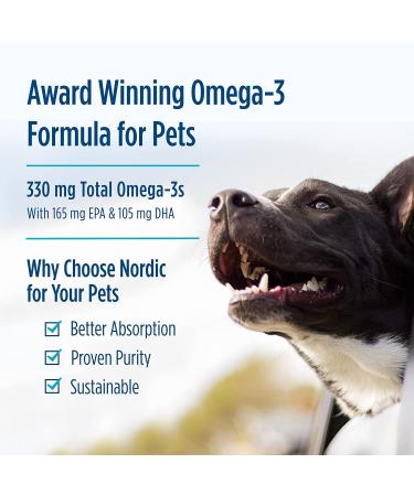 Nordic Naturals Omega-3 Pet Soft Gels for Dogs - 90 Count | Promote Joint & Skin Health - Buy Online on GoSupps.com