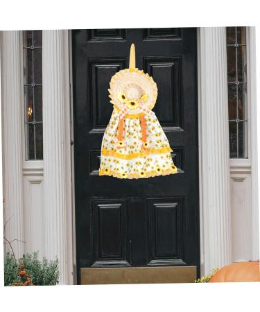 Zerodeko Thanksgiving Hanging Ornament Harvest Door Puppet Decor Fall Pendant Party Decoration Festival Scarecrow Doll Hanging As Shown 54x46cm - Buy Online on GoSupps.com