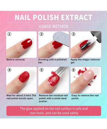 Gel Nail Polish Remover Super Fast Uv Gel Nail Polish Magic Nail Polish Varnish Remover Non-Irritating For Natural Soak Off Gel Nail Polish Remover Manicure Pedicure Nail Remover Cleaner (02) - Buy Online on GoSupps.com