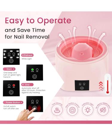 Yokilly Heated Nail Soaking Bowl - 50% Faster Soak Off for Women | Electric Manicure Bowl for Home & Salon - Shop Internationally - Buy Online on GoSupps.com