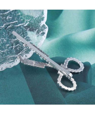 Yheakne Vintage Crystal Hair Clip Pin Silver Cz Scissors Hair Pins Rhinestone Hair Barrette Hairpin Shine Crystal Headpieces Decorative Bobby Pins Headwear Metal Hair Accessories for Women and Girls - Buy Online on GoSupps.com