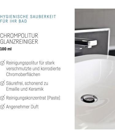 Cramer Chrom-Star Chrom-Politur 100ml | Acid-Free Intensive Cleaner for Shiny & Matt Chrome Surfaces | Ideal for Kitchen & Bathroom Fixtures | International Shipping Available - Buy Online on GoSupps.com