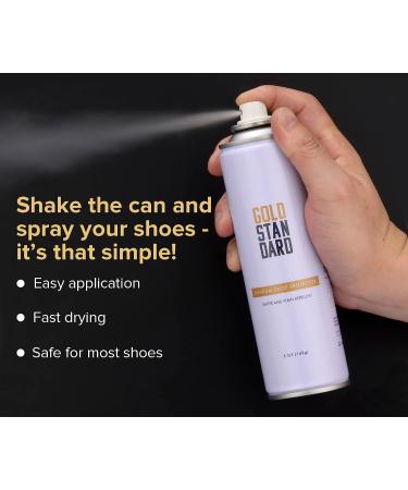 Gold Standard Water-Repellent Shoe Protector Spray 5 oz - Waterproof Formula for Leather, Nubuck, Suede, Canvas Shoes - Stain Resistant White Sneaker Spray - Buy Online on GoSupps.com