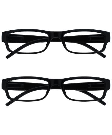 The Reading Glasses Company Black Lightweight Comfortable Readers Value 2 Pack Men Women RR32-1 +3.50 - Buy Online on GoSupps.com