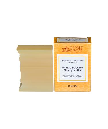 CUSH Cosmetics Mango Babassu Shampoo Bar with Mango Butter and Babassu Oil (3.5 oz)