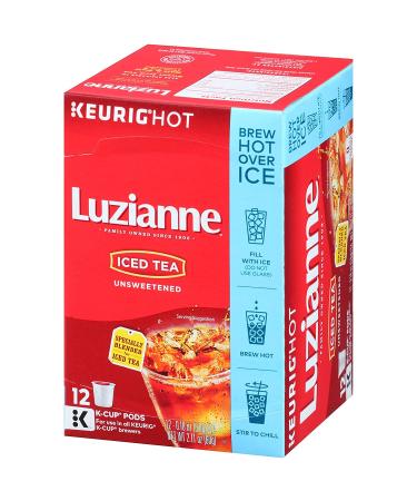 Luzianne Unsweetened Iced Tea K-Cup Pods - 12 Count - Buy Online on GoSupps.com
