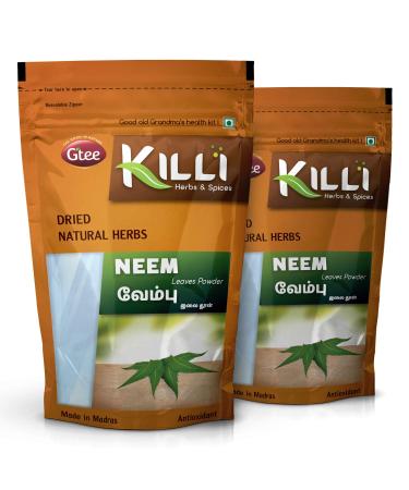 KILLI Neem | Vembu | Veppu | Azadirachta Indica | Turakabevu Leaves Powder 100g (Pack of 2)