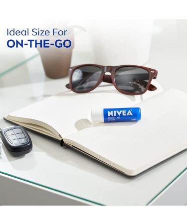 NIVEA Moisture Lip Care Balm Stick with Shea Butter, Jojoba Oil & Avocado Oil 0.17 Oz (Pack of 4) - Buy Online on GoSupps.com