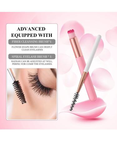 60ml Eyelash Extension Cleanser + Mascara Wand | Paraben & Sulfate Free Foaming Lash Bath for Extensions - Salon Quality Makeup Remover (2 Fl Oz) - Buy Online on GoSupps.com
