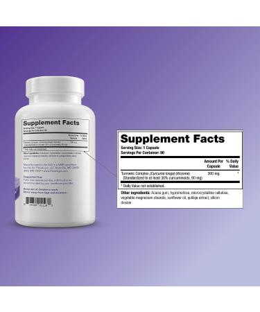 CurcuSorb Turmeric Curcumin Supplement: 90-Day Supply for High Absorption | Clinically Studied Complex | Turmeric Capsules - Buy Online on GoSupps.com