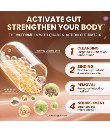 Lukaree Wormwood Black Walnut Cleanse for Human 1200mg Ultra Gut Cleanse & Digestive Health w/Pumpkin Seed Oil Clove Activated Charcoal -10X Concentrated Men & Women Probiotic Capsules -Vegan 60 CT 60 Count (Pack of 1) - Buy Online on GoSupps.com