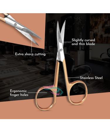 ZAMAHA 2Pcs Stainless Steel Nail Scissors with Tweezers - Curved Blades for Manicure and Pedicure - Ideal for Thick Toenails - Men and Women - Buy Online on GoSupps.com