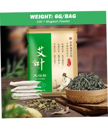 Detox Foot Soak 100 Bags/Set Natural Mugwort Powder Foot Spa Soak Disposable Portabe Herbal Foot Soak for Home Travel Spa - Buy Online on GoSupps.com