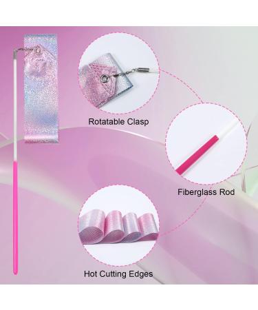 Savita 2pcs Sparkling Dance Ribbon Set - 78.7 Inch Gymnastics Streamers with Dancer Wand - Ideal for Kids, Girls, Adults - Dancing Training & Birthday Party Favors - Buy Online on GoSupps.com